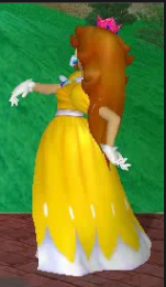 Princess Daisy Yellow White Dress Cosplay Costume