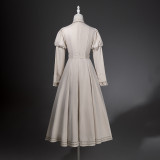 Ouji Royal Juliette Sleeves Beige Red Cloak Lolita Dress Christmas