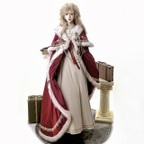 Ouji Royal Juliette Sleeves Beige Red Cloak Lolita Dress Christmas