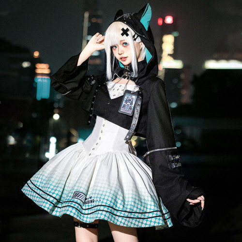Electronic Neko Cat Ears Gothic Lolita Dress