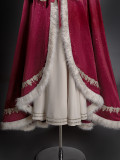 Ouji Royal Juliette Sleeves Beige Red Cloak Lolita Dress Christmas