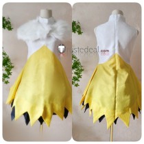 Commission Gijinka Braixen Yellow White Cosplay Costume