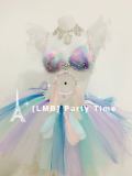 Kawaii Macaron Party Dress Tutu Skirt Feather