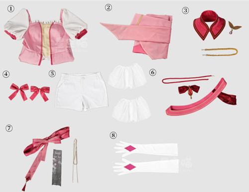 Xingkongmiao Puella Magi Madoka Magica Kaname Madoka Knight Fanart Pink Cosplay Costume