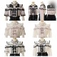 Sweet Jirai Kei Pink Black White Blouse Lolita Dress