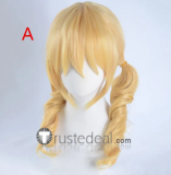Twin Drills Ringlets Blonde Styled Cosplay Wig