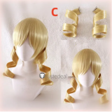 Twin Drills Ringlets Blonde Styled Cosplay Wig
