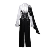 Ouji Kei Prince Lolita Black White Blouse Pants