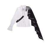 Ouji Kei Prince Lolita Black White Blouse Pants