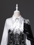 Ouji Kei Prince Lolita Black White Blouse Pants