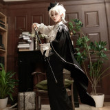 Ouji Kei Prince Lolita Black White Blouse Pants