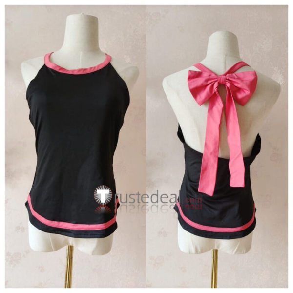 Rosa Pink Black Tank Top Cosplay Costume