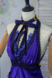 Final Fantasy XII Remake Tifa Lockhart Blue Purple Formal Dress Cosplay Costume