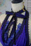 Final Fantasy XII Remake Tifa Lockhart Blue Purple Formal Dress Cosplay Costume