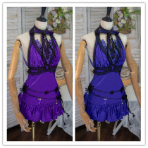 Final Fantasy XII Remake Tifa Lockhart Blue Purple Formal Dress Cosplay Costume