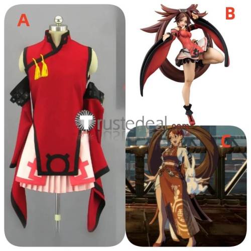 Guilty Gear Kuradoberi Jam Red Cosplay Costume