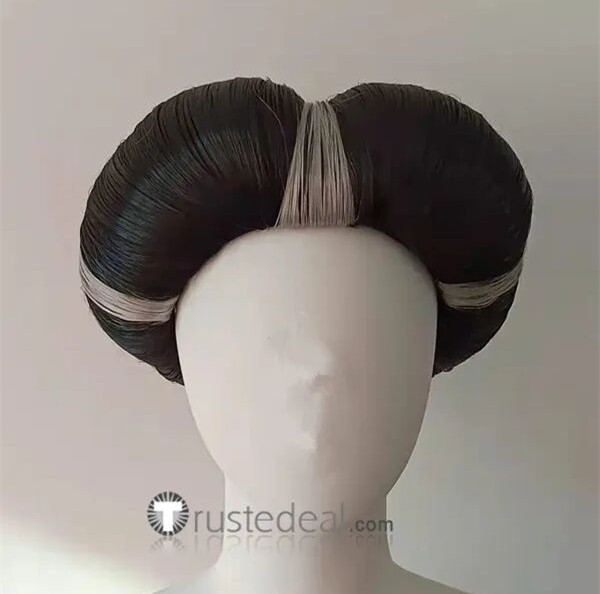 Black Silver Styled Cosplay Wig