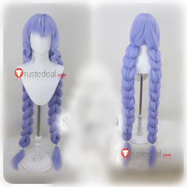 Yuzuki Blue Braid Styled Cosplay Wig