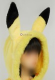 Gijinka Alolan Vulpix Espeon Pikachu Fluffy Jumpsuit Bunny Suit Yellow Cosplay Costume