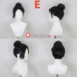 Zeno Annette Donna Black Lace Front Styled Cosplay Wig