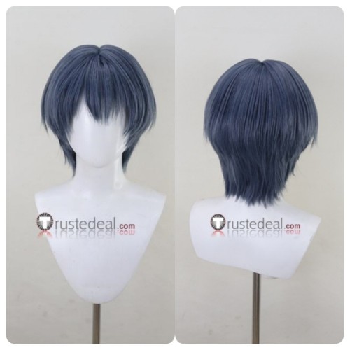 Calyx Blue Silver Gray Styled Cosplay Wig