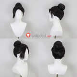 Zeno Annette Donna Black Lace Front Styled Cosplay Wig