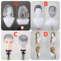Zeno Annette Donna Black Lace Front Styled Cosplay Wig