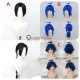 Mairimashita Iruma kun Iruma Suzuki Atri Blue Black Styled Cosplay Wig