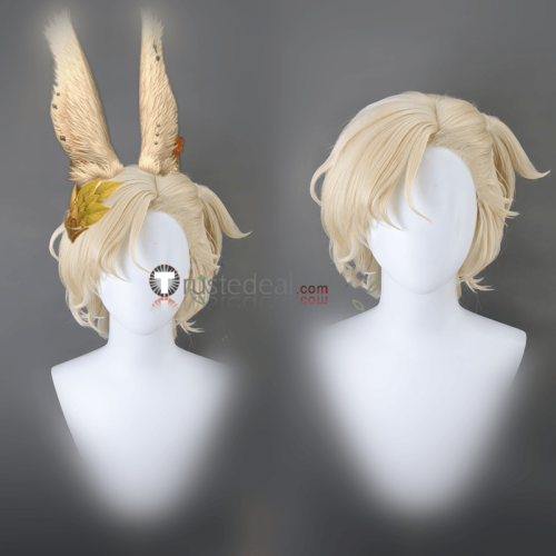 Male Female Viera Halmarut Orange Blonde Styled Cosplay Wig