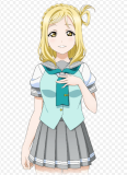 Mari Ohara Blonde Styled Cosplay Wig
