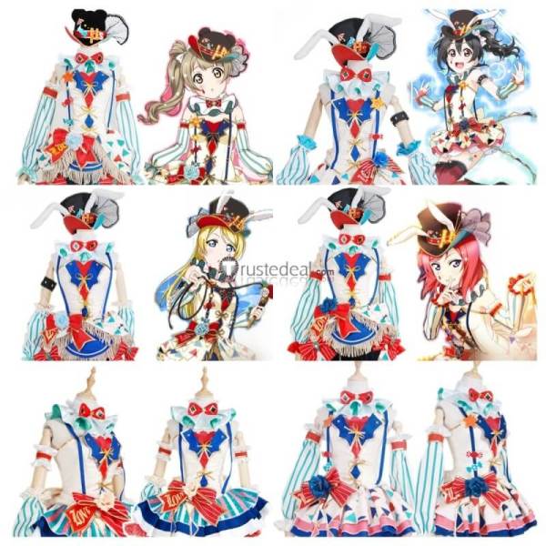 Circus Umi Nico Nozomi Kotori Honoka Hanayo Eli Rin Koizumi Cosplay Costume