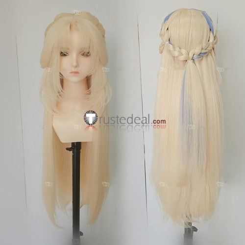 Genshin Impact Eleven Fatui Harbingers Columbina Lohen Neuvillette Nicole Reeyn Blonde Styled Cosplay Wig
