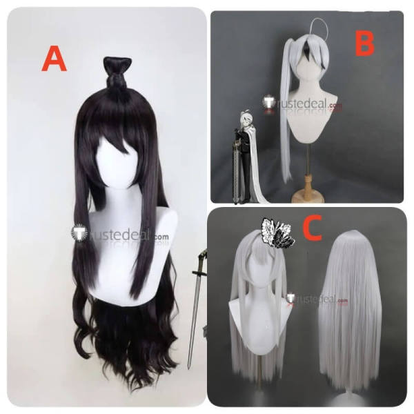 Library Of Ruina Xiao Yan Angela Solemn Lament Silver Black Styled Cosplay Wig
