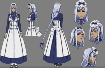 Hannah Silver Blue Styled Cosplay Wig