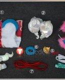 League of Legends Ahri Spirit Blossom Springs Pink White Cosplay Costume