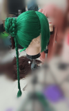 Tsukuyo Tama Green Styled Cosplay Wig