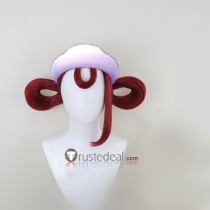Nurse Joy Pink Red Styled Cosplay Wig