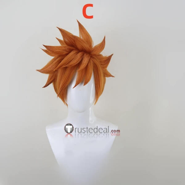 Gary Oak Okido Green Brown Cosplay Wig