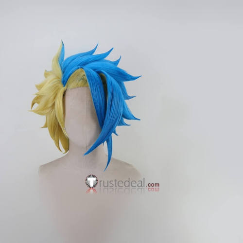 Multi Nana-iro Ekusu Kurosu Jaxon Cross Takumi Green Black Blue Styled Cosplay Wig