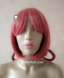 Nurse Joy Pink Red Styled Cosplay Wig