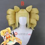 Commission Futari wa Pretty Cure Cure Black Cure Sparkle Blonde Brown Prestyled Cosplay Wig