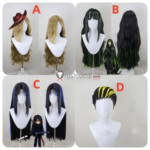 Araya Vespa Valencina Alfonso Green Black Blue Styled Cosplay Wig