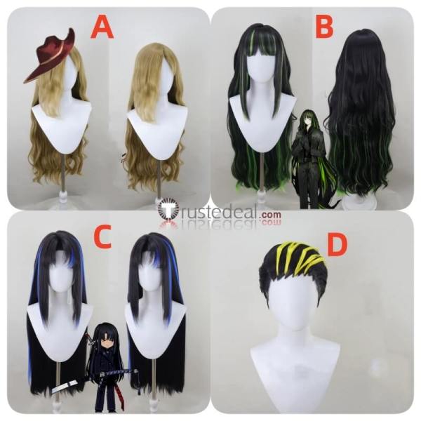 Araya Vespa Valencina Alfonso Green Black Blue Styled Cosplay Wig