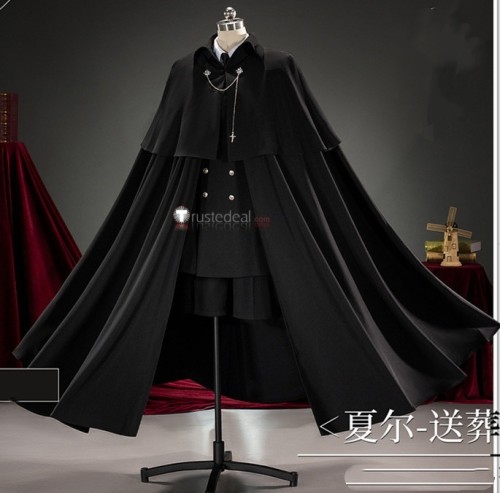 Ciel Funeral Black Cosplay Costume