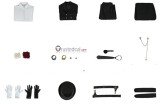 Ciel Funeral Black Cosplay Costume