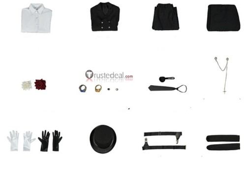 Ciel Funeral Black Cosplay Costume