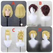 Stanley Kohaku Ryusui Sai Brown Blonde Styled Cosplay Wig