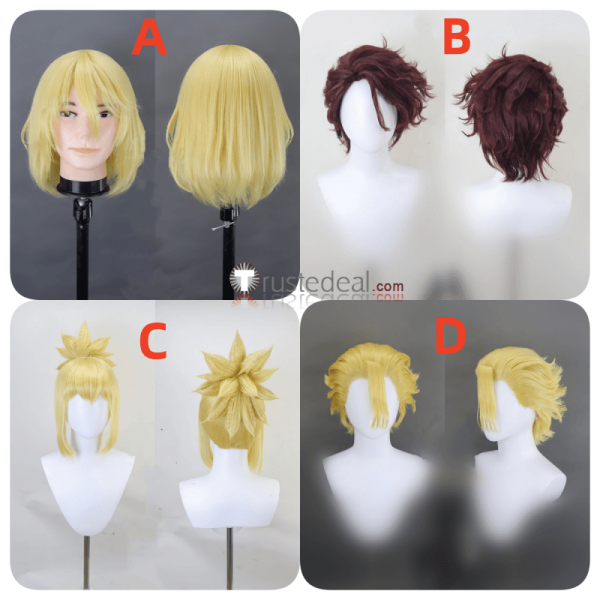 Stanley Kohaku Ryusui Sai Brown Blonde Styled Cosplay Wig