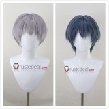 Calyx Blue Silver Gray Styled Cosplay Wig