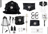 Arknights Theresa Civilight Eterna Black Cosplay Costume
